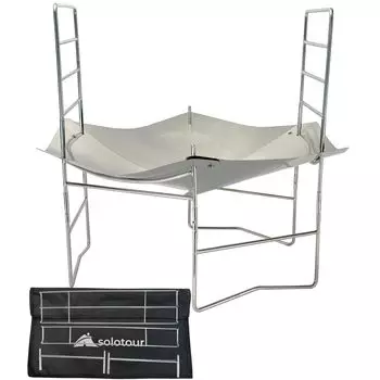 solotour огонь с решетками и хранилищем идеально подходит для одиночных горных восхождений и велотуров 3-компонентный очаг, легкий, компактный, прочный, сумка, кемпинг,