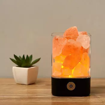 Соляная лампа-скала White Base