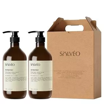 Solvio extreme damage treatment 1000ml x 2p + gift set, 1 set