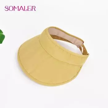 SOMALER летние солнцезащитные шляпы с козырьком для женщин, красочные широкополые шляпы с защитой от ультрафиолета и подбородочным ремнем, хвост, солнцезащитные пляжные шляпы чёрный