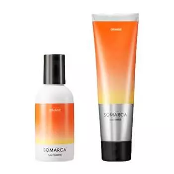 Somarca Color Shampoo Orange 150 мл + Color Charge (Обработка цвета) Апельсин 130г