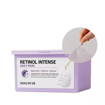 Some By Me Retinol Daily Mask 30 шт. RETINOL INTENSE DAILY MASK 30 шт. Маска для лица Морщины Упругость Широкие поры Сухая кожа Увлажненность Эластичность Лицо