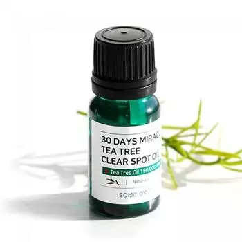 SOME BY MI 30 DAYS MIRACLE TEA TREE CLEAR SPOT OIL 10 мл, Уход за проблемной кожей, Корейская косметика, Kbeauty, образец