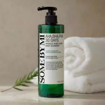 SOME BY MI AHA-BHA-PHA 30-дневное чудодейственное очищающее средство для тела от прыщей, 400 г