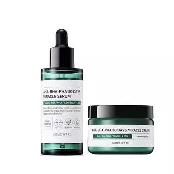 SOME BY MI AHA.BHA.PHA 30 Days Miracle Set (Сыворотка 50мл + Крем 50мл)