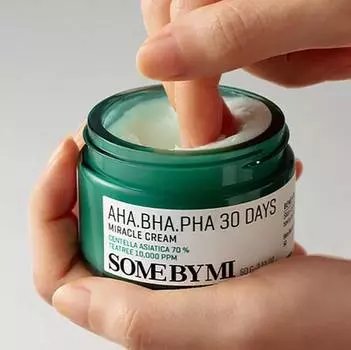 SOME BY MI AHA-BHA-PHA 30 DAYS MIRACLE CREAM 50 мл, Увлажнение, Очищение, Корейская косметика, Kbeauty, образец