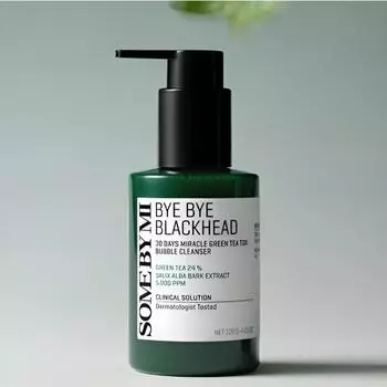 SOME BY MI Bye Bye Blackhead 30 Days Miracle Green Tea Tox Bubble Очищающее средство 120 г 120g X 1PCS