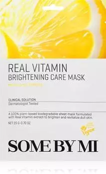 Some By Mi Clinical Solution Vitamin Brightening Care Mask Masque Tissu clat Aux Effets Antioxydants TU прозрачный
