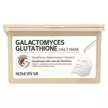 SOME BY MI, Galactomyces Glutathione Daily Beauty Mask, 30 sheets, 350ml (11.83 fl oz)
