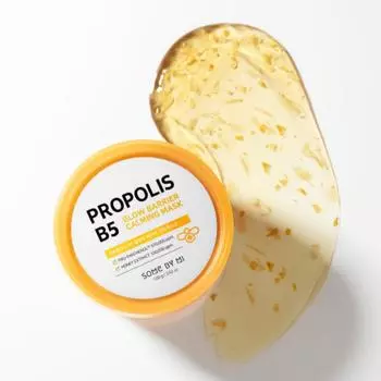 SOME BY MI PROPOLIS B5 GLOW BARRIER CALMING MASK 100g, Увлажнение, Корейская косметика, Kbeauty, образец