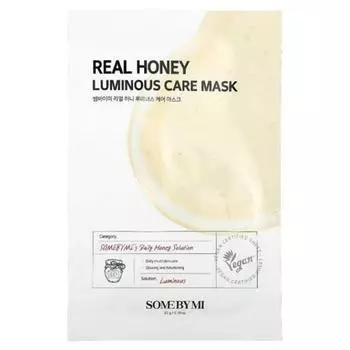 SOME BY MI Real Honey Luminous Care Beauty Mask 1 sheet 20G 0.70OZ), 1 piece