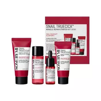 SOME BY MI SNAIL TRUECICA MIRACLE REPAIR STARTER KIT, Питательный, Успокаивающий, Корейская косметика, Kbeauty, образец