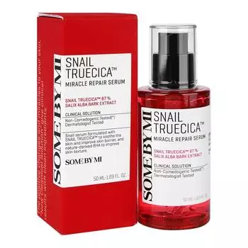 SOME BY MI SNAIL TRUECICA MIRACLE REPAIR SERUM 50 мл, Увлажнение, Корейская косметика, Kbeauty, пробник