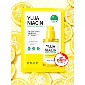 SOME BY MI Yuja Niacin 30 Days Blemish Care Сыворотка-маска 10EA 25 г