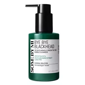 Somebymi Bye Bye Blackhead 30 Days Miracle Green Teatox Bubble Cleanser, 1 упаковка, 120 г