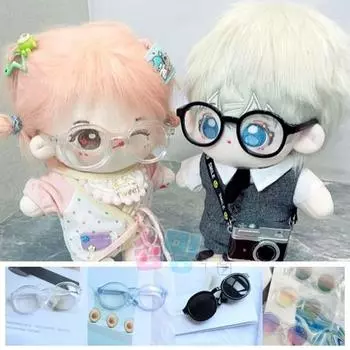 Somming non-attribute хлопковая кукла 20 см очки для куклы-идола солнцезащитные очки, розово-голубой градиент..., 1 шт.