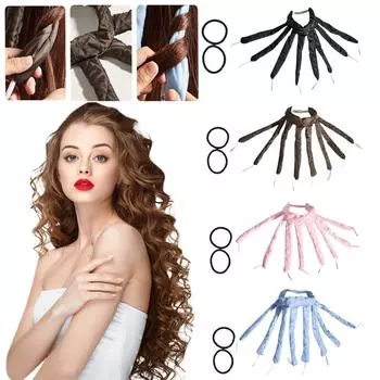 Сон не повредит волосам, палочка для завивки волос, обруч для завивки волос, лента для завивки волос One Size розовый