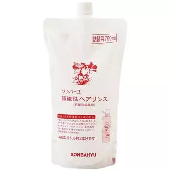 Sonbayu Слабокислотный ополаскиватель для волос, сменная насадка 750 мл