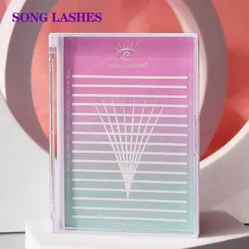 SONG LASHES Mega Box Fan Storage Tray for Eyelash Extensions Premade Pans Ready for Delicate Private Label, 1 Piece