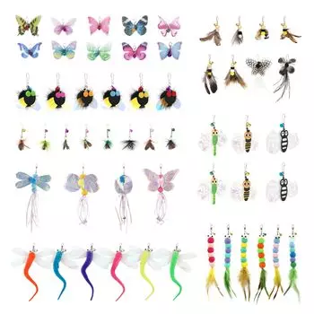 SONGWAY Cat Insect Cat Flying Insect Большая коллекция из 52 ящиков для хранения игрушек, мяч, игрушка, насекомые, замена,