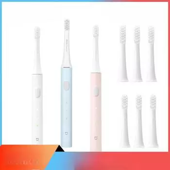 Sonic электрическая зубная щетка Mi Smart зубная щетка красочная USB перезаряжаемая IPX7 водонепроницаемая для головки зубной щетки
