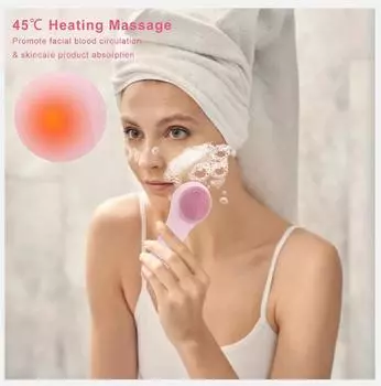 Sonic IPX7 Водонепроницаемая щетка для очищения лица, силиконовый скраб для лица, отшелушивающий очиститель, вибрационный массажер, глубокое очищение