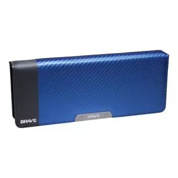 Sonic Pen Case Pen Holder Flat Brave Carbon Style Blue Double-Sided SK-5023-B