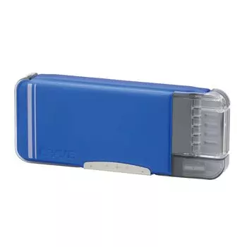 Sonic Pencil Case Brave Ukasapo Pencil Holder Slim Type Pencil Check at a Glance Blue Double-Sided FD-6704-B синий
