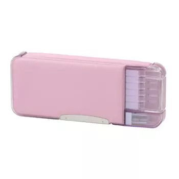 Sonic Pencil Case Ukasapo Pen Holder Slim Type Pencil Check at a Glance Pink Double-Sided FD-6627-P