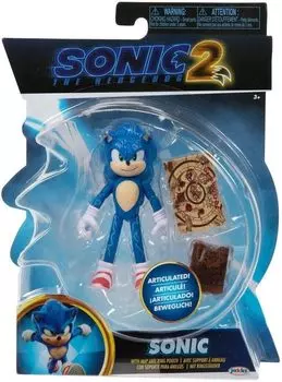 Sonic the Hedgehog 2 The Movie Коллекция подвижных фигурок 4 дюйма (Соник - 2). синий
