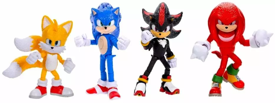 Sonic The Movie 3 Sonic x Shadow TOKYO MISSION Jax Pacific 5 Фигурка 4 шт. в упаковке (Соник и Тейлз и Наклз и Шэдоу)