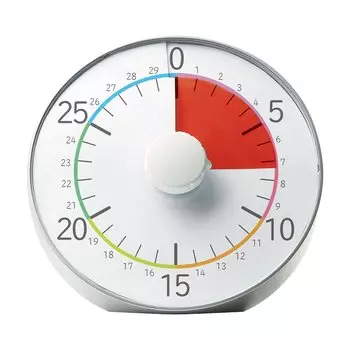 Sonic Time Feeling Timer Toki Sapo 30 Minute Total 19cm Realize Time Passage Silver LV-5328-SV серебряный