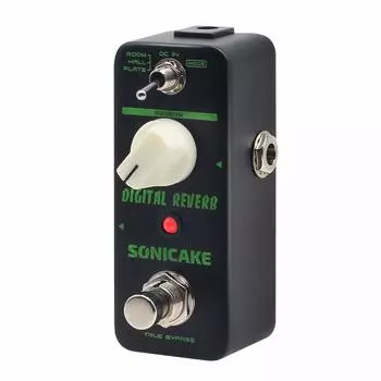 SONICAKE Digital Reverb Mini Guitar Effect Pedal True Bypass Type
