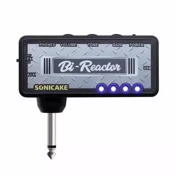 SONICAKE Мини-гитарный усилитель для наушников с задержкой искажения, встроенный USB-аккумулятор и би-реактор