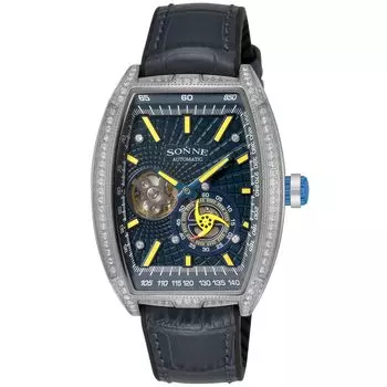 [Sonne] Часы S032 Navy Dial Нержавеющая сталь Минеральное стекло Автоматический завод Марка часов S032SSZ-NV Мужские тёмно-синий