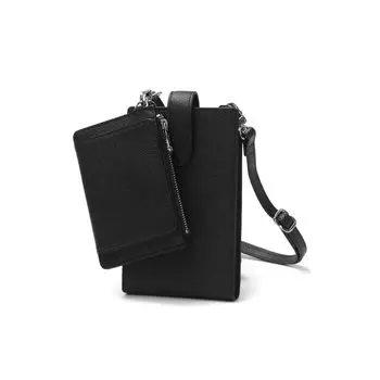 SONNE Claudio наплечная сумка для смартфона из натуральной кожи BLK