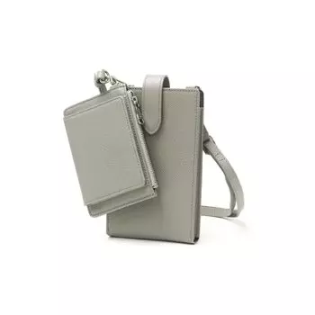 SONNE Claudio наплечная сумка для смартфона из натуральной кожи GRY