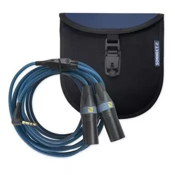 Sonnect Audio кабель-переходник с небалансным стерео в XLR балансный преобразователь без DI, чехол для переноски в комплекте SoundWire mini 3,5 мм-XLR