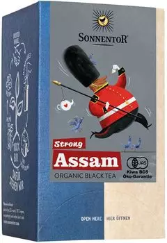 SONNENTOR Black Tea Strong Assam Organic Tea Bags 18 Bags Organic SO02610