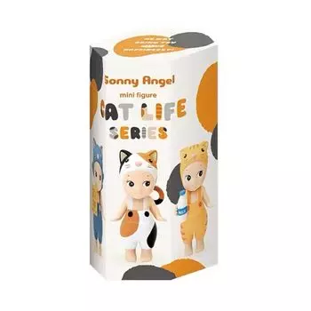 Sonny Angel Cat Life Series Оригинальная мини-фигурка Ограниченный тираж 1 запечатанная глухая коробка белый