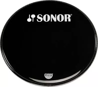 SONOR Bass drum head 22 inches black with logo SN-BP22B/L чёрный