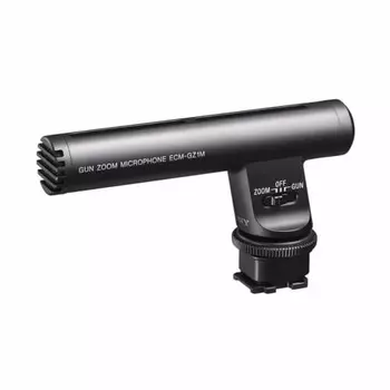 SONY Camera Microphone Gun Zoom Microphone Zoom Linked, Sharp Directionality (Switchable) Windscreen Included ECM-GZ1M