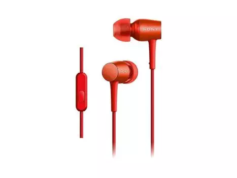 Sony earphone in High resolution compatible type with remote control and microphone cinnabar red R h.ear MDR-EX750AP in-ear MDR-EX750AP