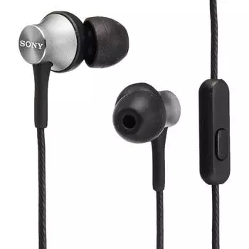 Sony EarpHones Mdr Ex450ap Canal Remote Control WitH Mic CHrome Gray Mdr Ex450ap H CHrome Gray