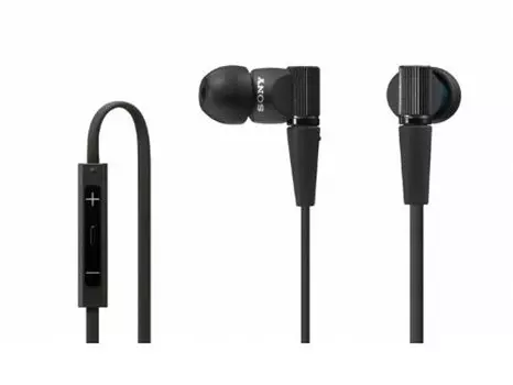 SONY in-ear earphones compatible with iPhone/iPod/iPad with remote control and microphone Black MDR-XB21IP/B