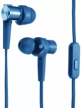 Sony Наушники с глубоким басом модель MDR-XB55AP: Канального типа с пультом ДУ и микрофоном Синий MDR-XB55AP L