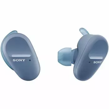 Sony True Wireless Bluetooth Separate Left and Right 2020 360 Reality Audio LM WF-SP800N Noise-Canceling Earphones Compatible, Headphones, синий