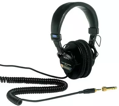 Проводные стереонаушники SONY MDR-7506 черные [продукт] чёрный