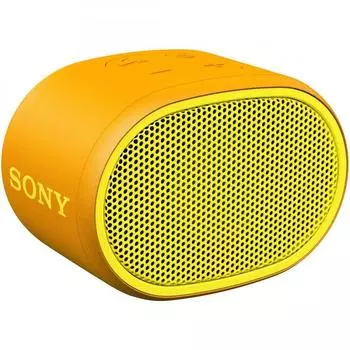 Sony Wireless Portable Speaker SRS-XB01 Y: Waterproof Bluetooth Can be operated without a smartphone Strap included 2018 model With microphone Yello