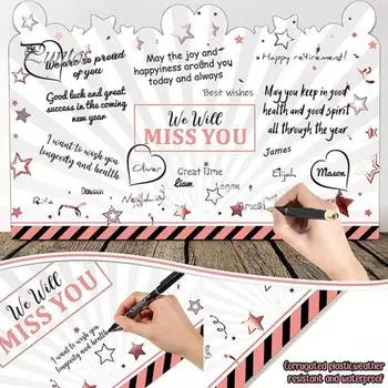 Сообщение о выходе на пенсию Памятная открытка Звездный воздушный шар с узором Гигантская пенсионная вечеринка Украшения Открытка Счастливая пенсионная карта с конвертом золотистый